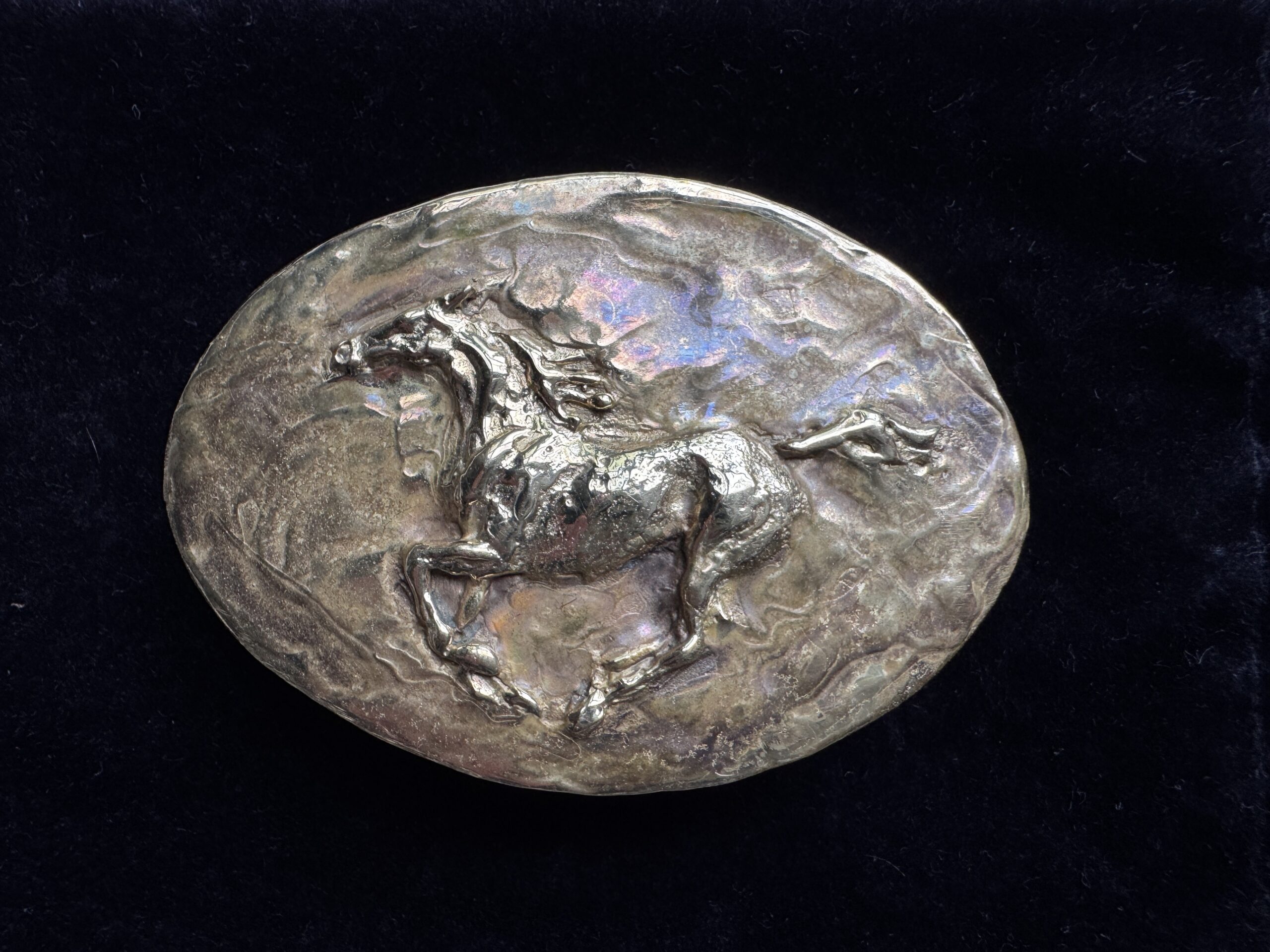 Caballo galope ovalada